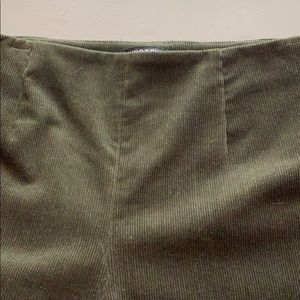 Corduroy side zip pant